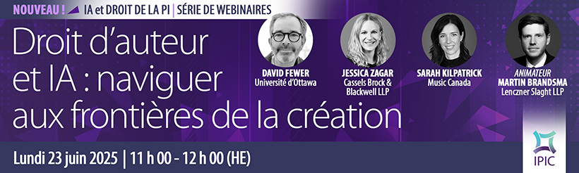 2025 AI &amp; IP Copyright speakers FR